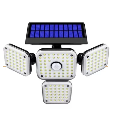 Lámpara solar 3 cabezas 192 LED – Con sensor · Bogotá Express
