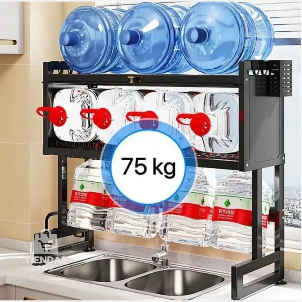 escurridor de platos 65 cm con bandeja recolectora