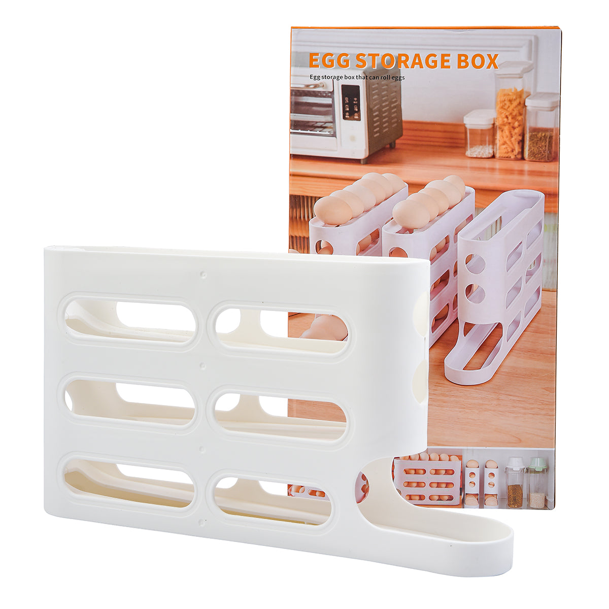 Organizador de huevos 3 niveles – Apilable · Bogotá Express