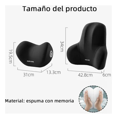 Cojines ergonómicos lumbar y cervical – Para tu silla o carro · Bogotá Express