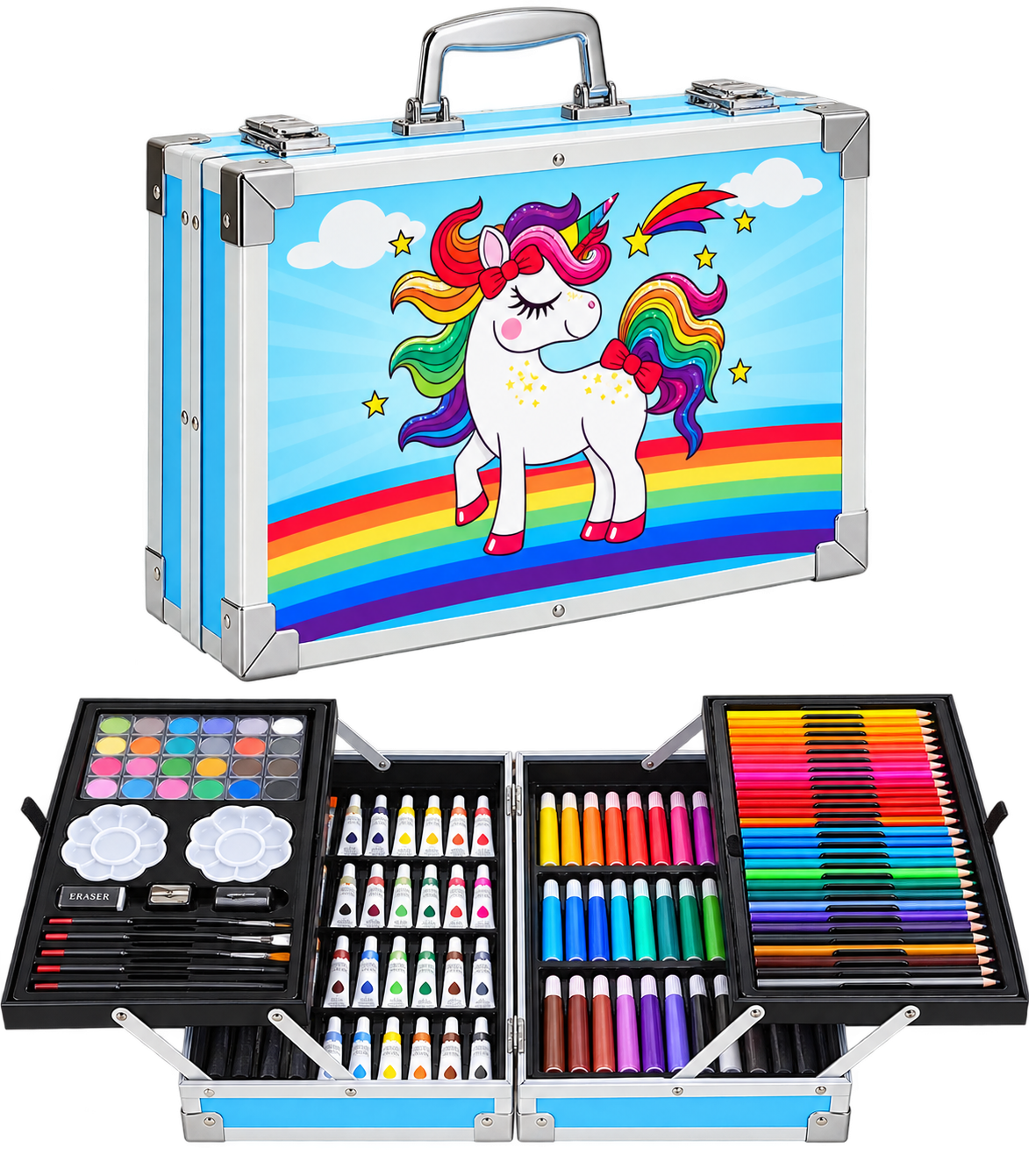 Set de arte metálico 145 piezas – Todo para dibujar · Bogotá Express