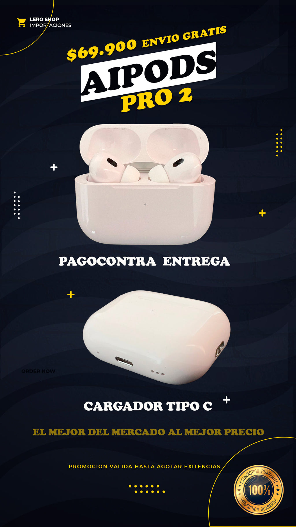 AUDIFONOS  Airpods PRO  2 + obsequio(forro protector)