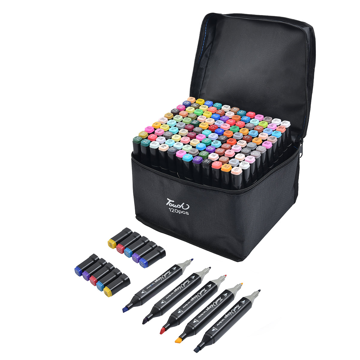 Marcadores  doble punta x  120 pcs
