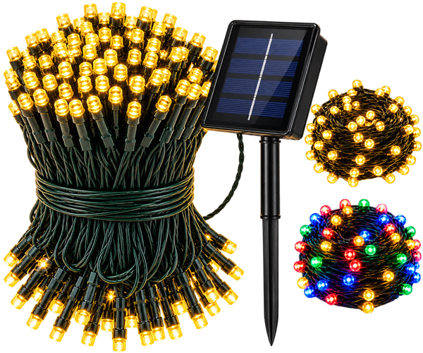 Luces navideñas solares 100 LED – Sin gastar luz · Bogotá Express