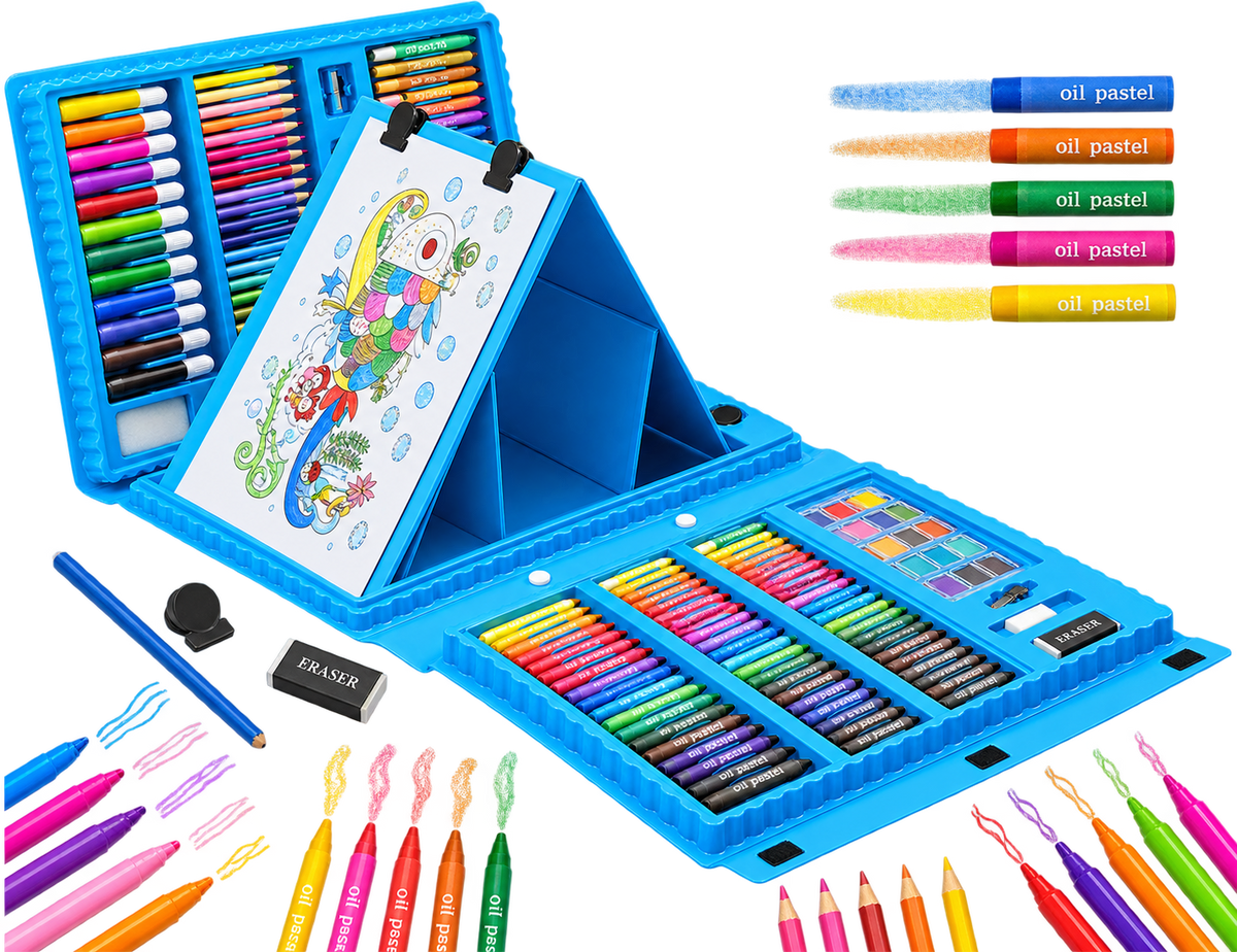 Set de arte plástico 208 piezas – La caja más completa · Bogotá Express