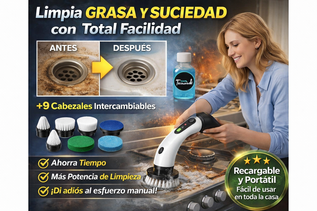 CleanPro™ | Cepillo Eléctrico Inteligente 9 en 1 ✨
