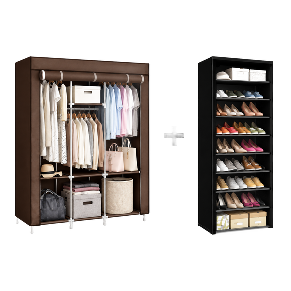 Combo armario clóset + zapatero 10 niveles – Máxima capacidad · Bogotá Express