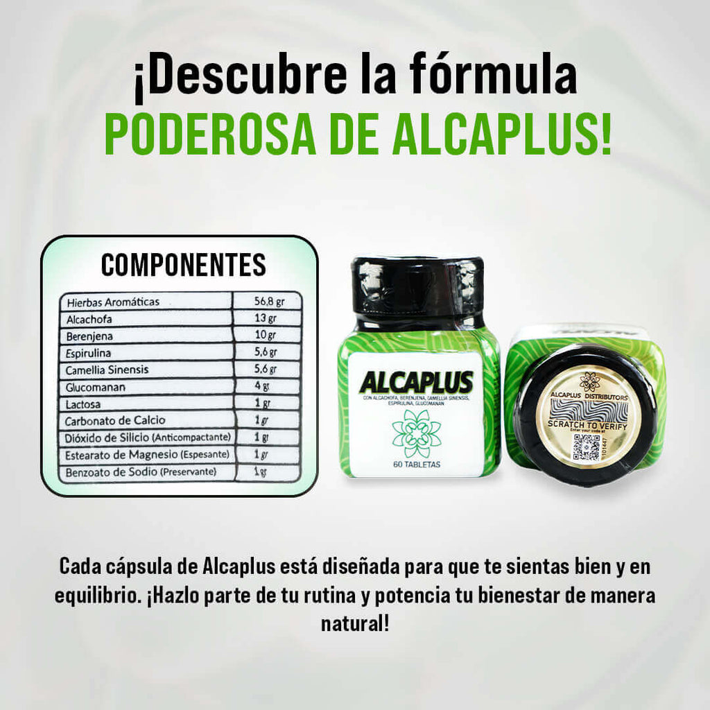 alcaplus suplemento natural frasco original 1