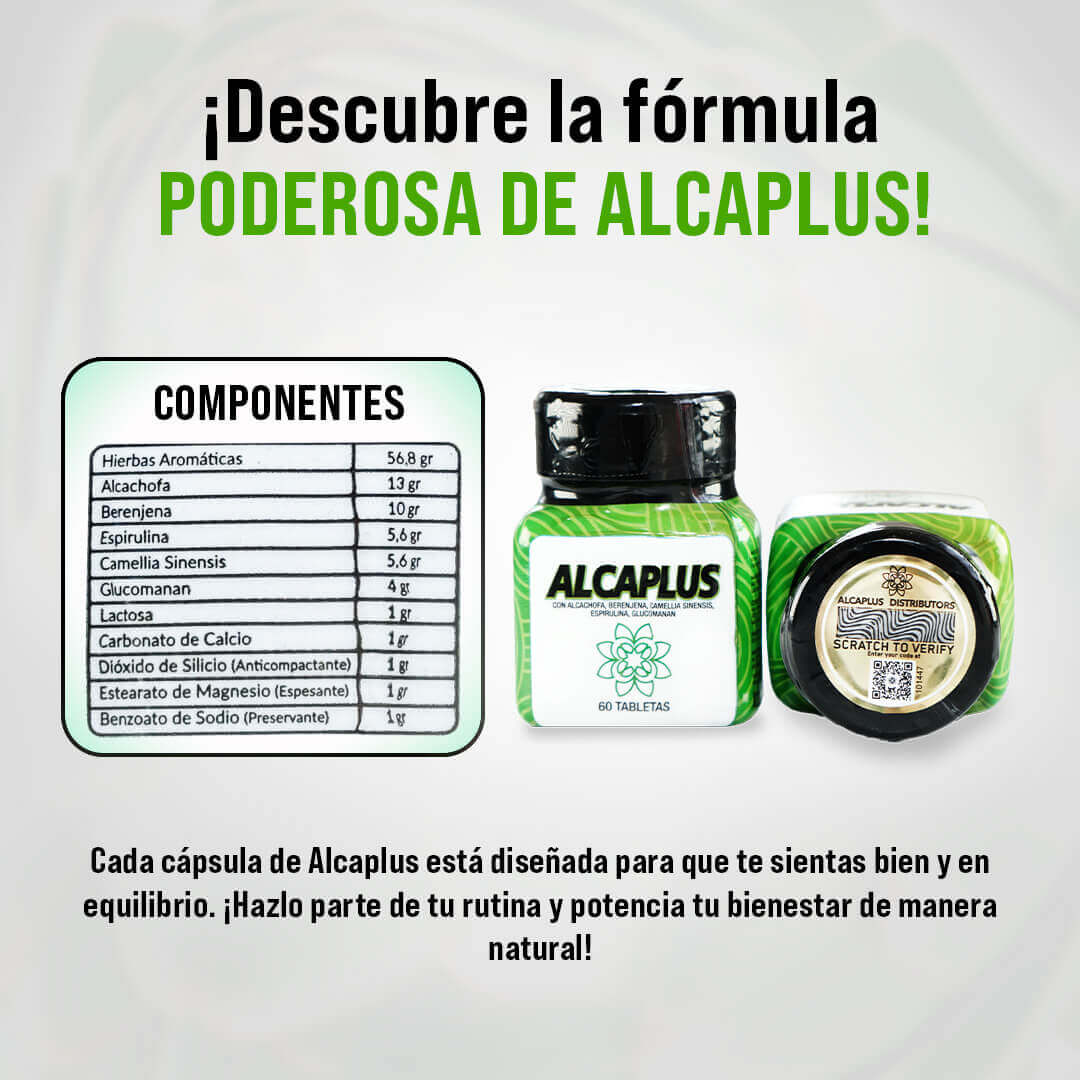 alcaplus suplemento natural frasco original 1