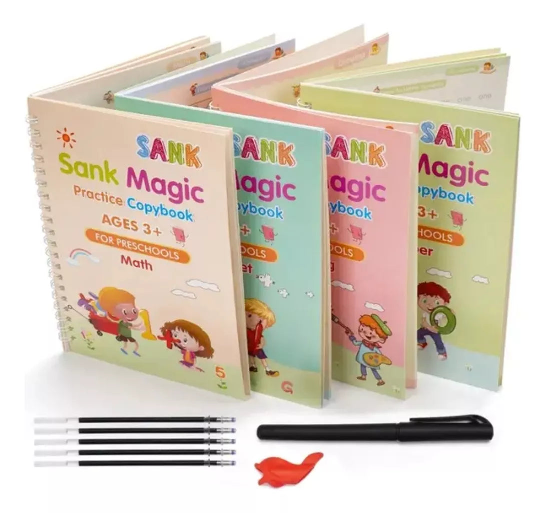SET MONTESORI  DE CALIGRAFIA x 4 libros.