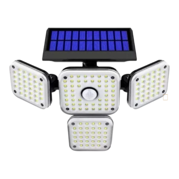 Lámpara solar 3 cabezas 192 LED – Con sensor · Bogotá Express